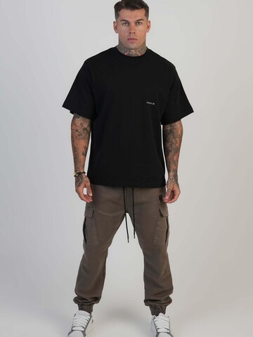 SikSilk Regular Sporthose 'Slim Fit Cargos'‌‌‌‌‌ in Braun