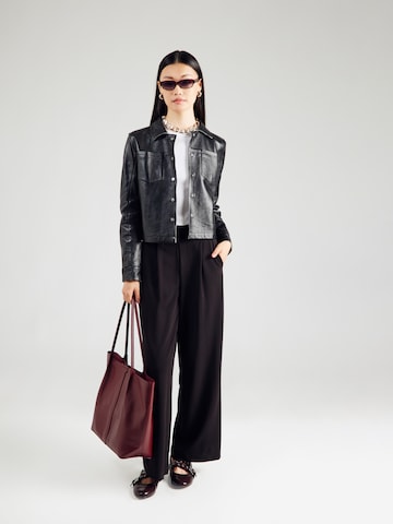 VERO MODA Wide Leg Bukser med lægfolder 'VMSTAR' i sort