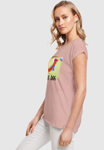 ABSOLUTE CULT Shirt 'Tom And Jerry - Hot Dog' in Roze