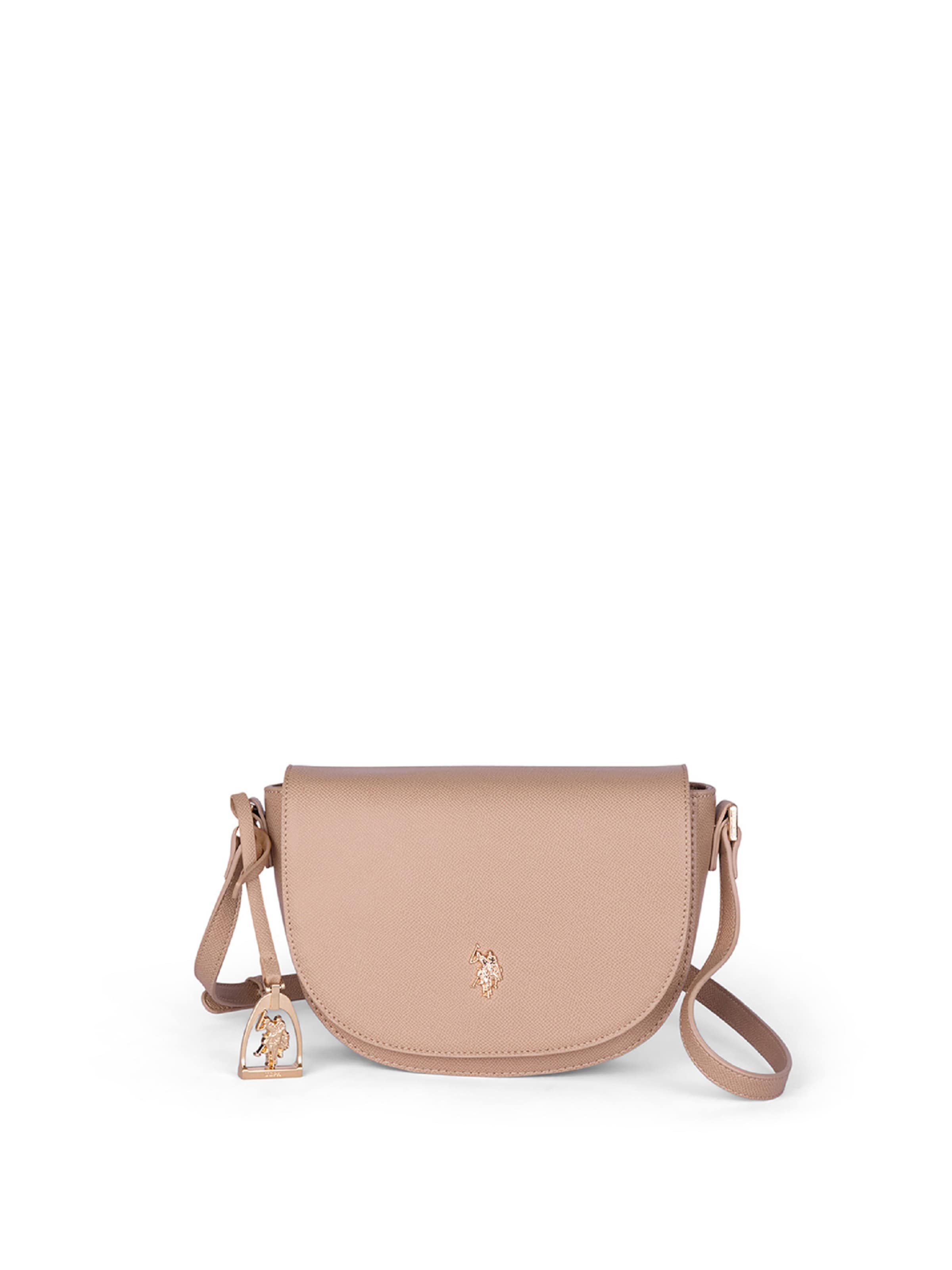 U.S. POLO ASSN. Crossbody bag in Beige: front