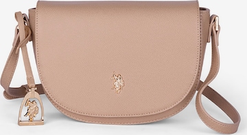 U.S. POLO ASSN. Schoudertas in Beige: voorkant