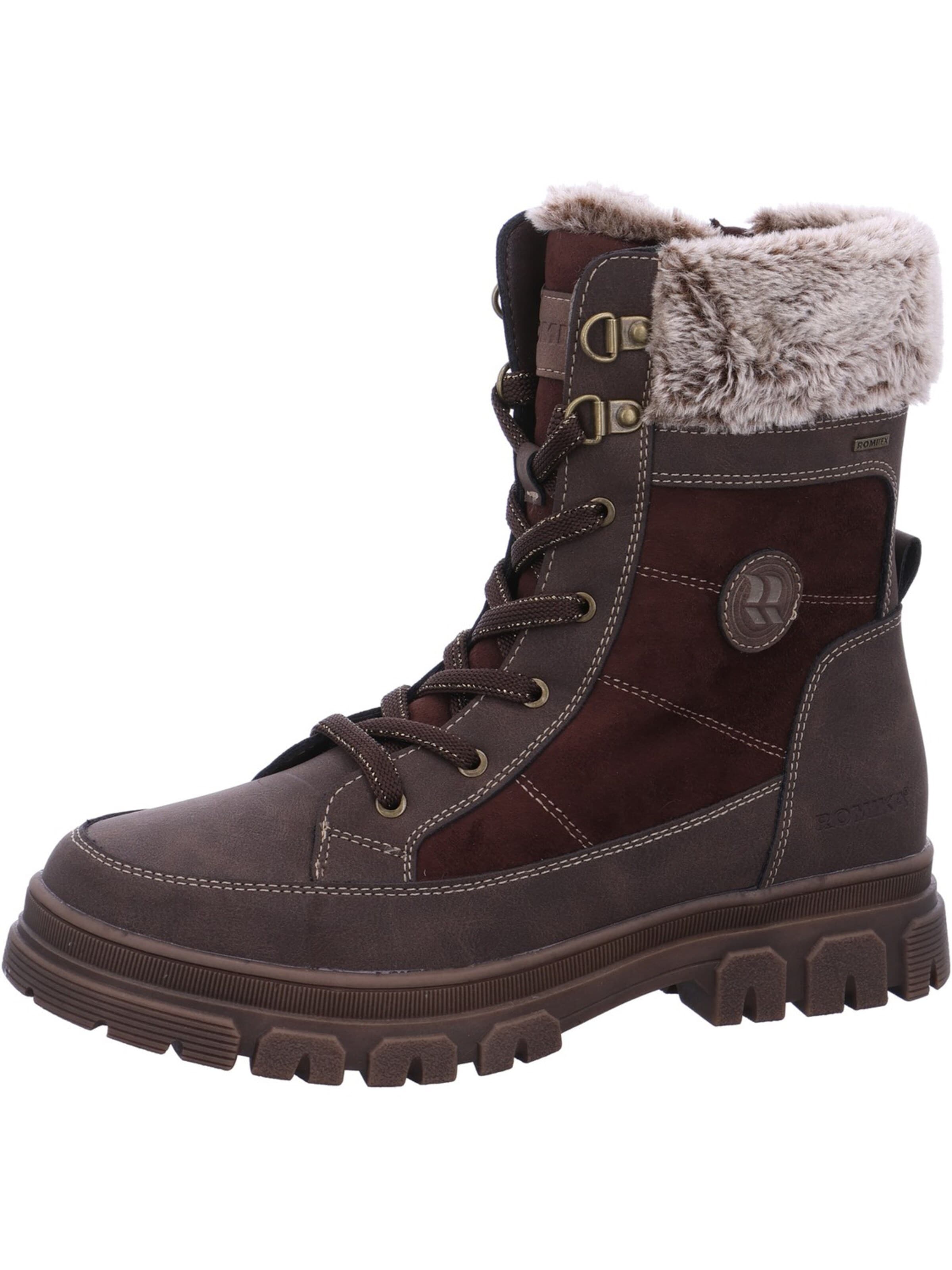 ROMIKA Lace-Up Boots 'Romika Winterstiefel Braun' in Brown: front