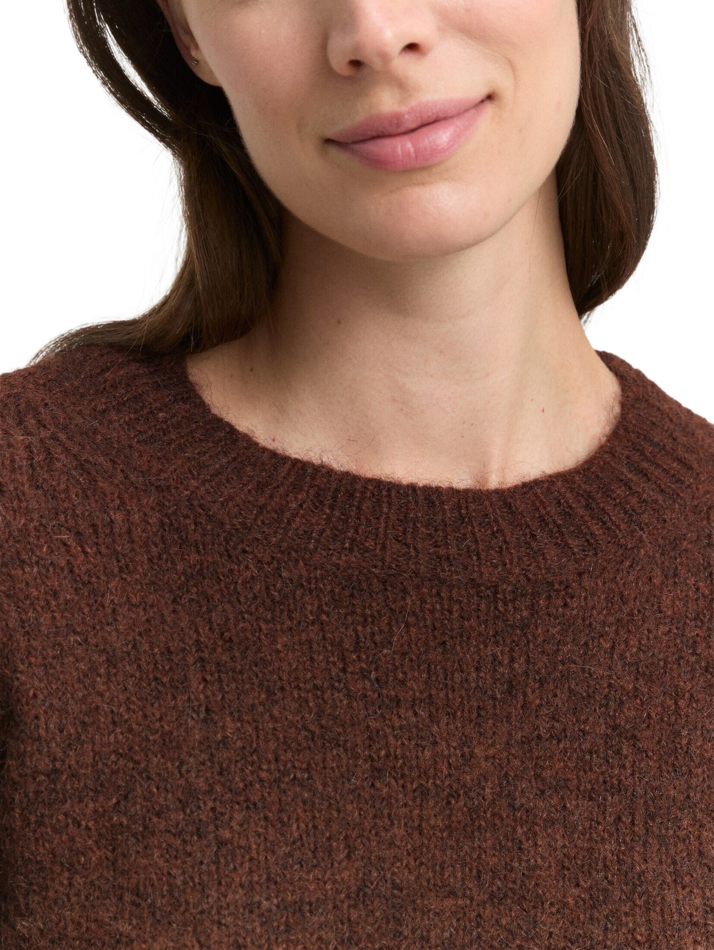 TOM TAILOR Pullover in Braun