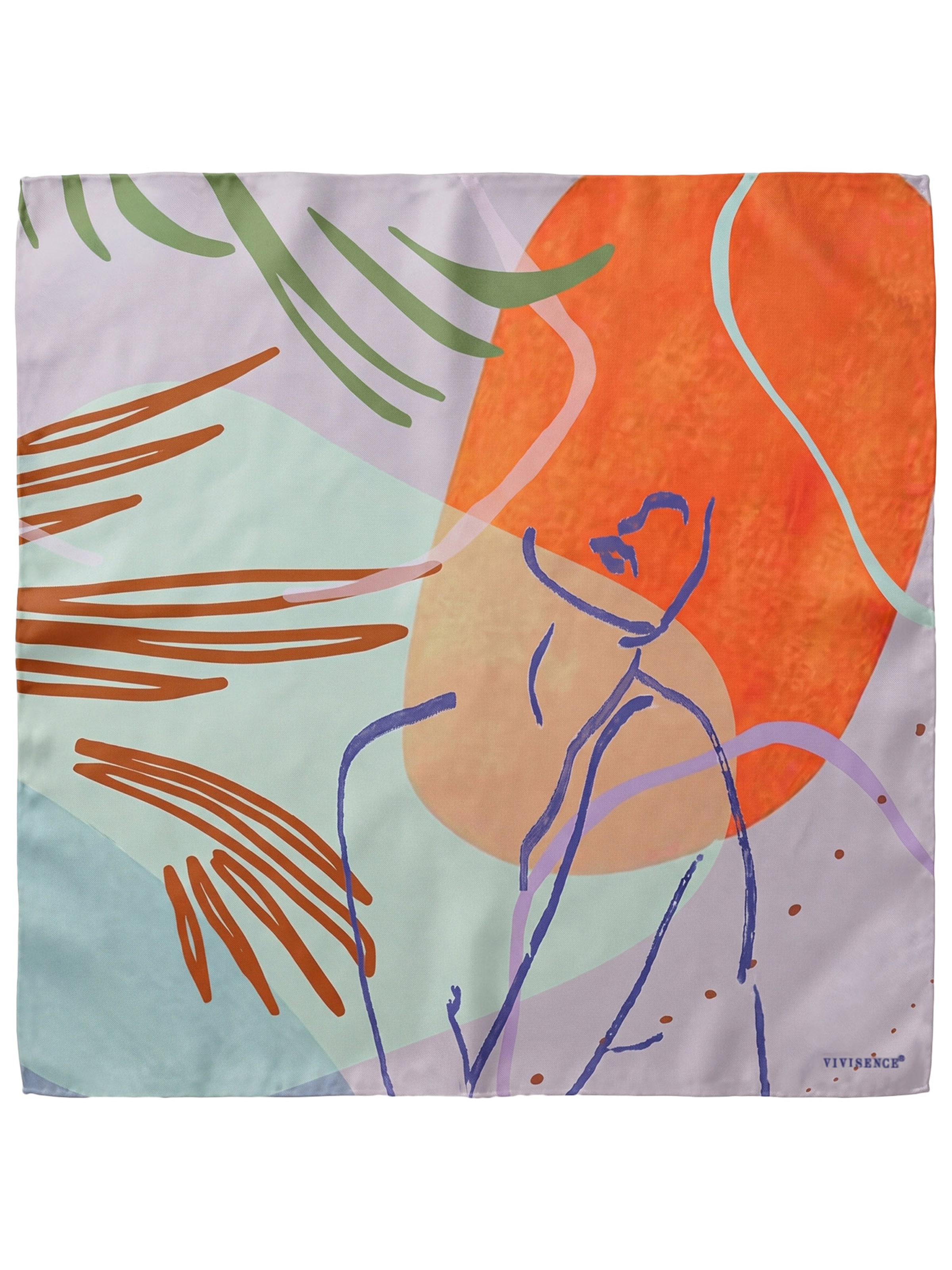 Vivisence Tuch 'S65-012'‌‌‌‌ in Lila: Vorderseite