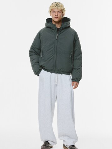 Pull&Bear Téli dzseki 'STWD' - zöld: elől