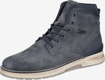 Rieker Lace-Up Boots in Grey: front