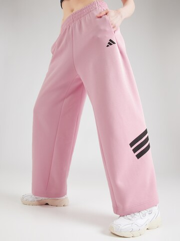 ADIDAS SPORTSWEAR Loosefit Παντελόνι φόρμας 'Future Icons' σε ροζ: μπροστά