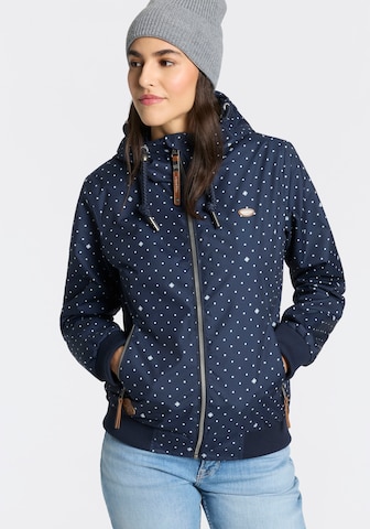 Ragwear Between-Season Jacket in Blue: front
