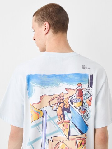 Bershka Shirt in Blue