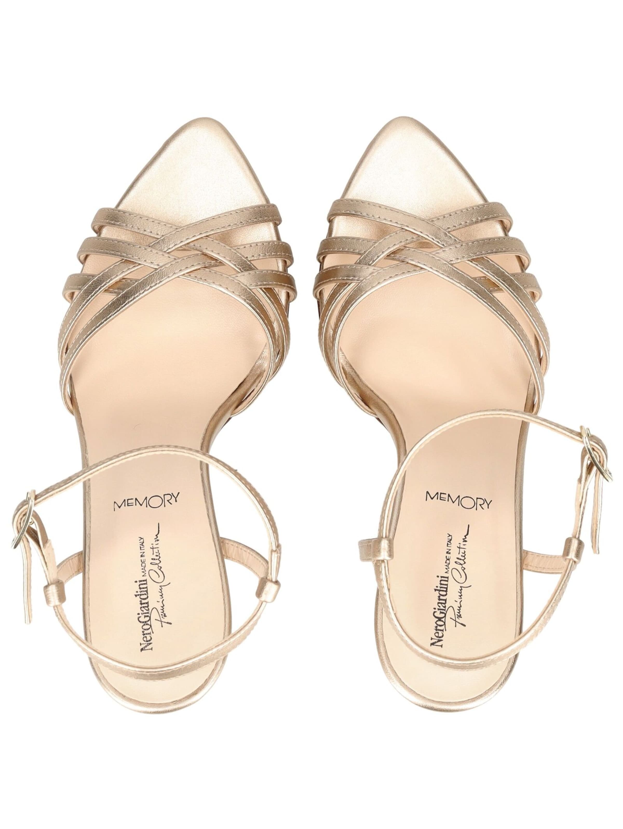 Sandales Nero Giardini en or
