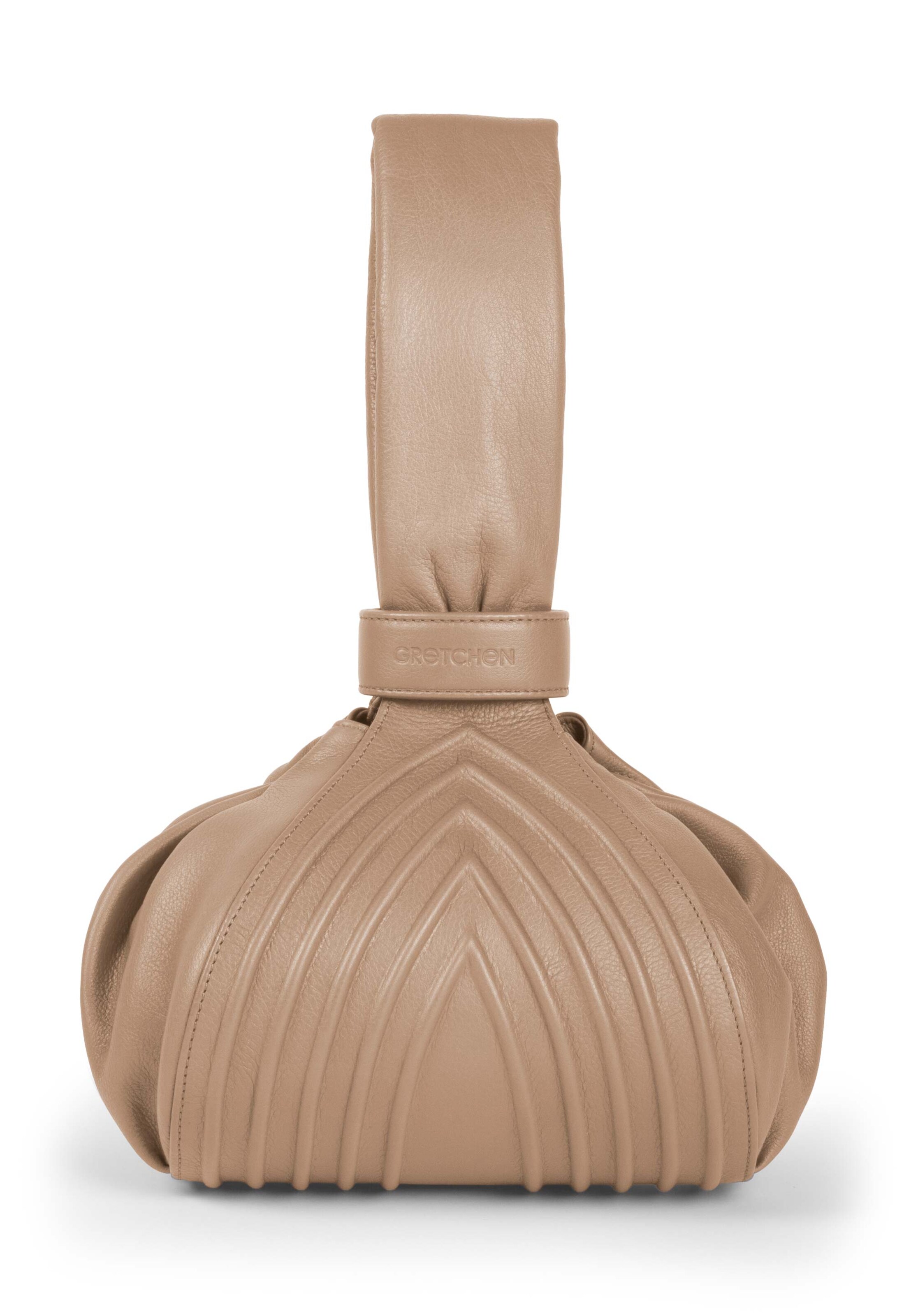 Gretchen Clutch in Beige: Vorderseite