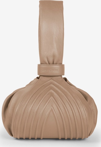 Gretchen Clutch in Beige: front