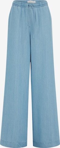 WE FashionWide Leg/ Široke nogavice Hlače - plava boja: prednji dio