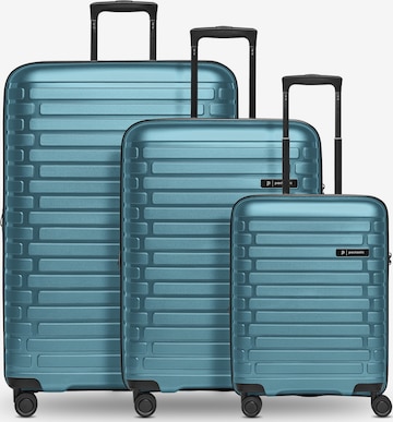 Pactastic Suitcase Set 'Collection 04 THE THREE SET +' in Blue: front