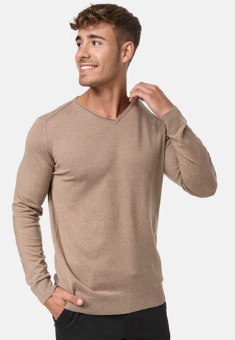 INDICODE JEANS Pullover 'Beam' in Beige