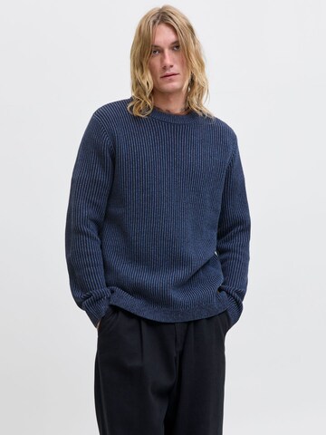 JACK & JONES Sweater 'JJEDover' in Blue: front
