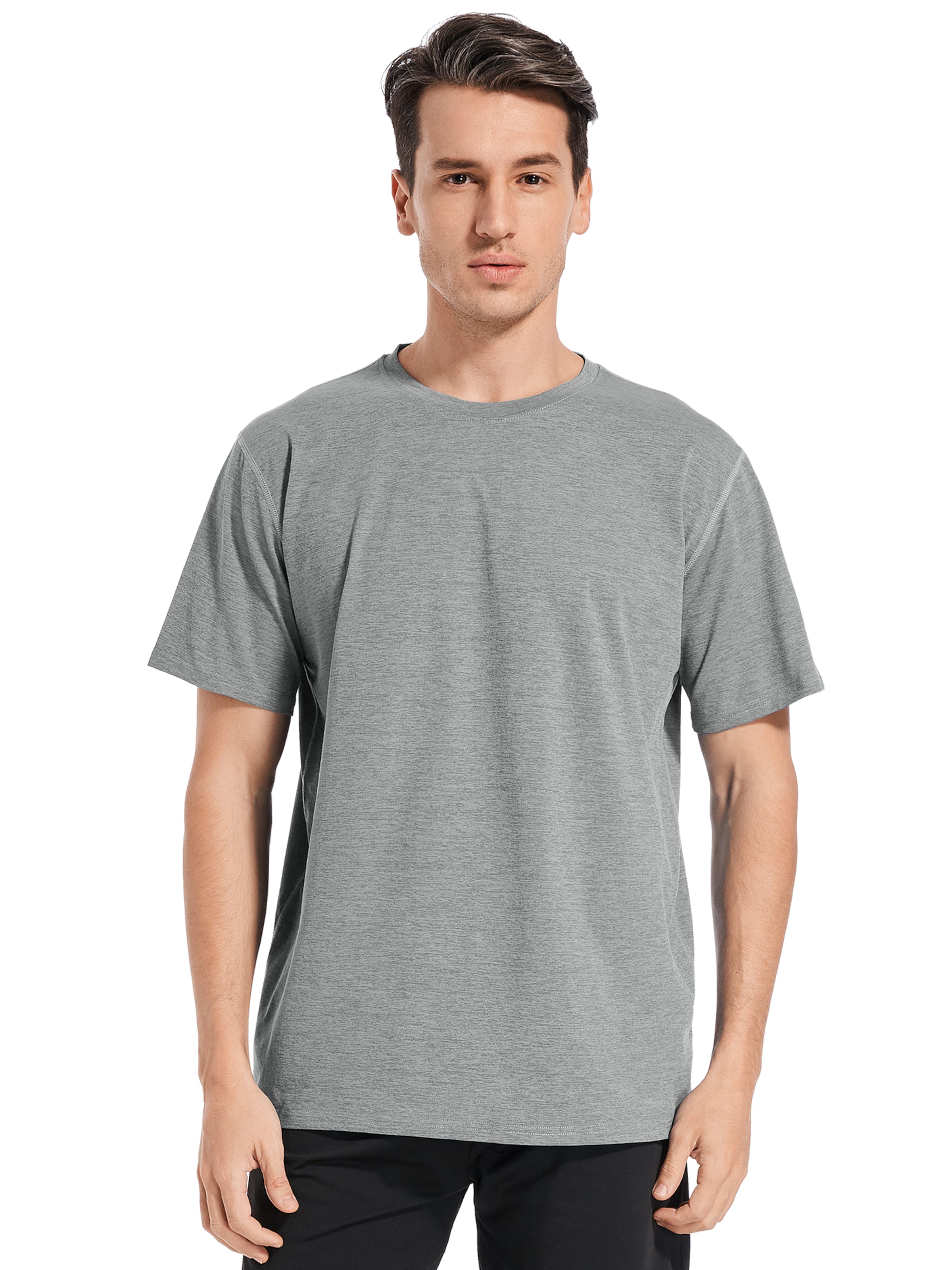 MEETWEE Shirt 'Sports Casual Quick-Drying T-Shirts' in Grijs: voorkant
