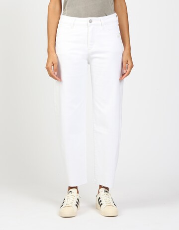 Gang Baggy Jeans in White: front