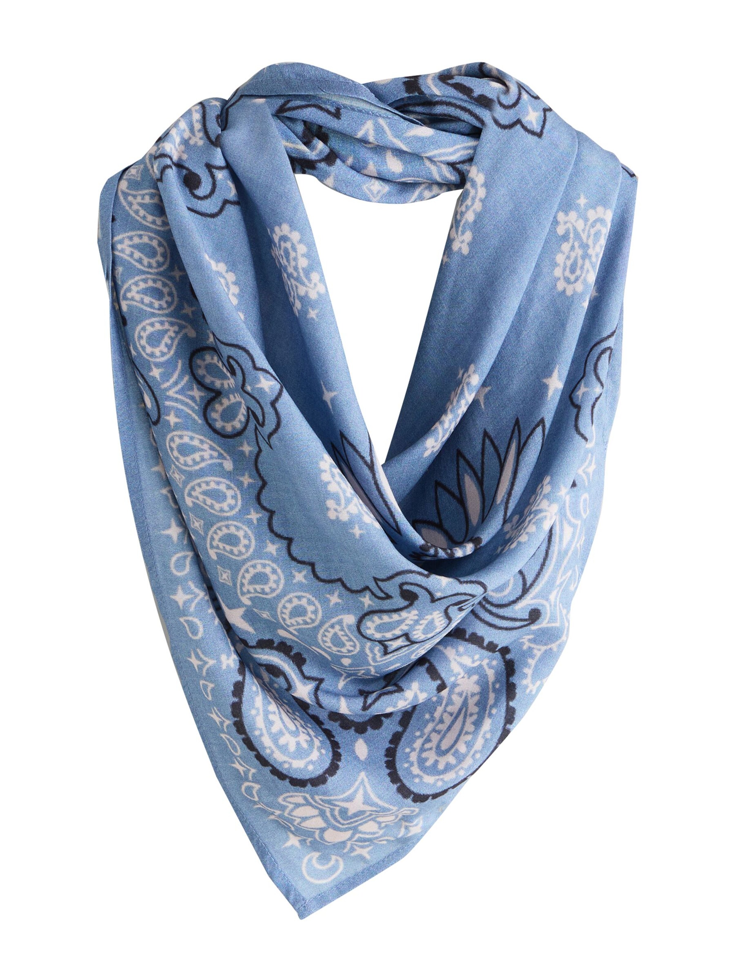 Foulard Next en bleu : devant