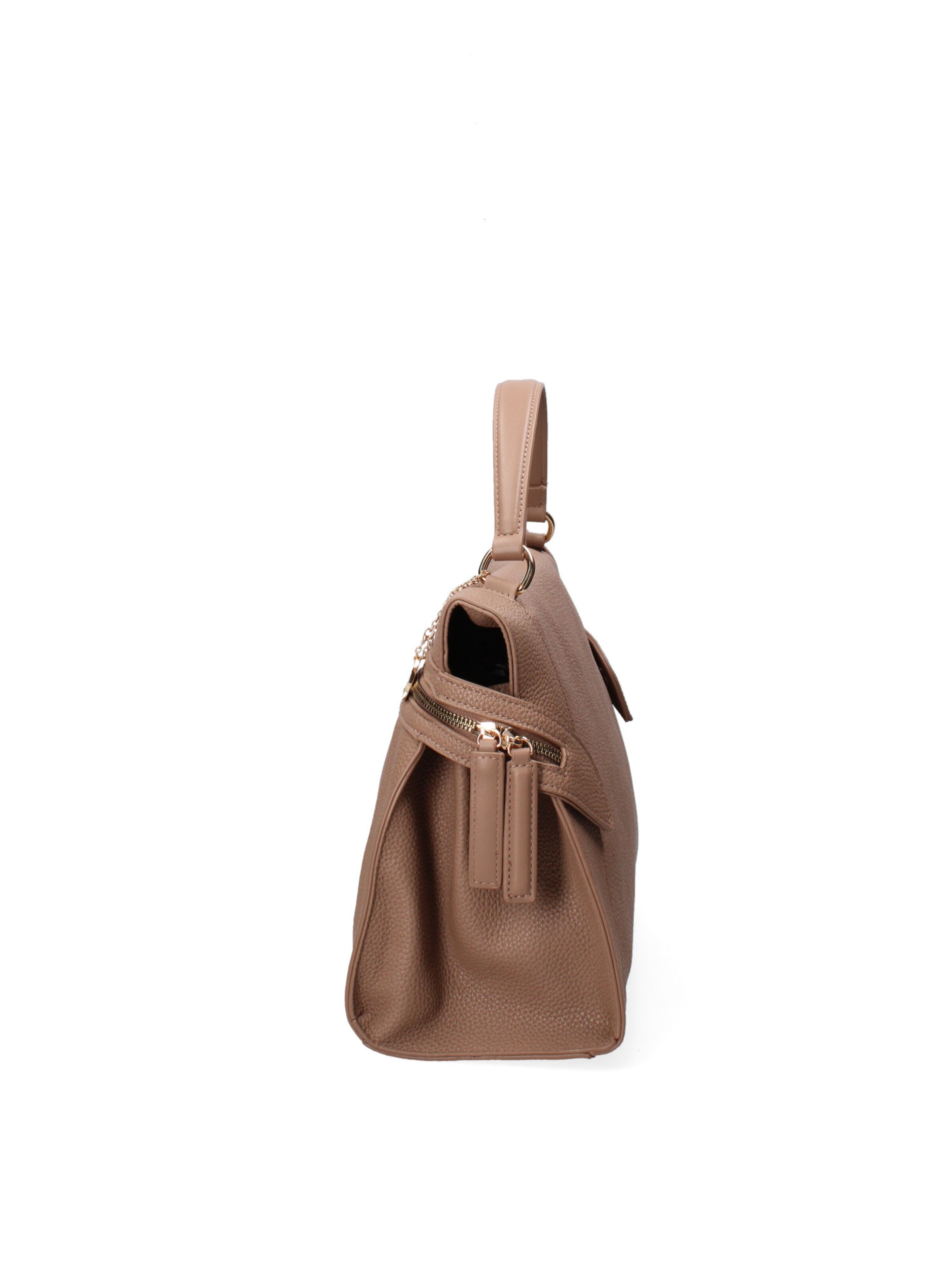 Borsa a mano 'Borsa a Mano Donna Ecopelle - Zip e Tracolla Rimovibile' di Diana&Co. in grigio