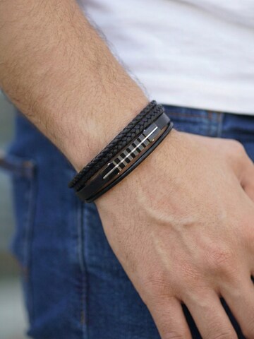 La Moda Me - Pulsera 'Black Knight' en negro