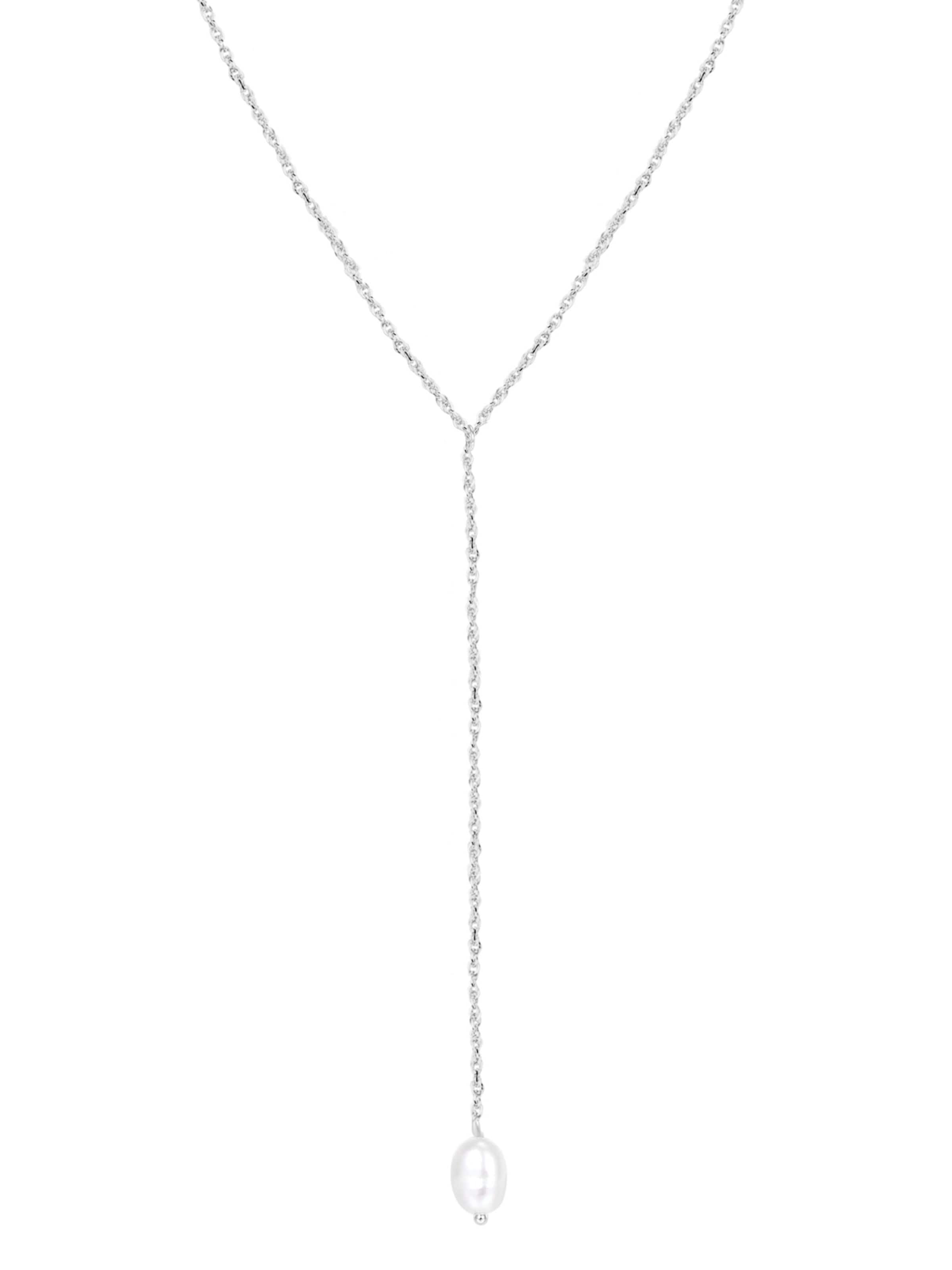 Hey Happiness Ketting 'Pearl Drop' in Zilver