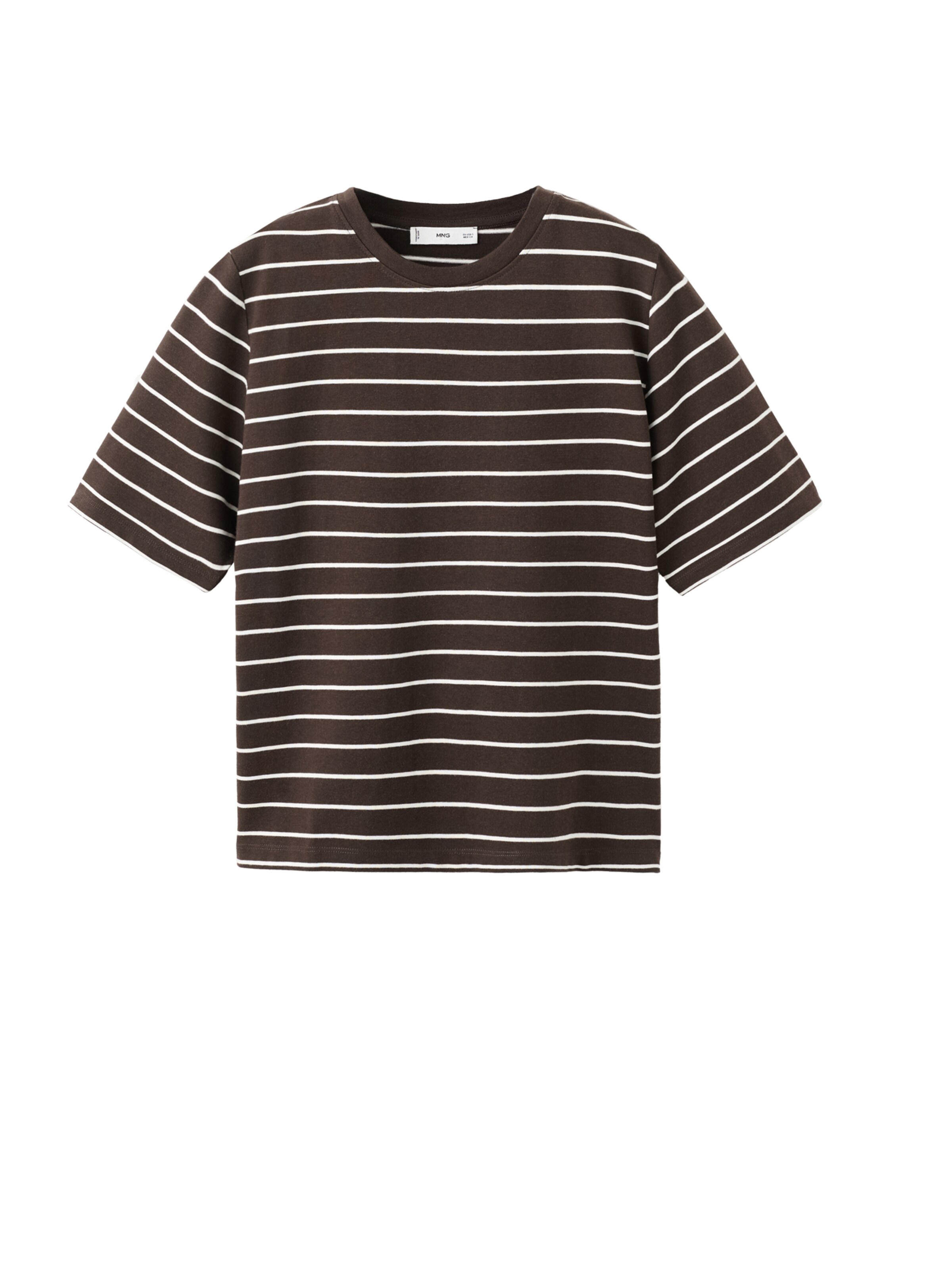 MANGO Тениска 'BELLA-H' в кафяво: отпред