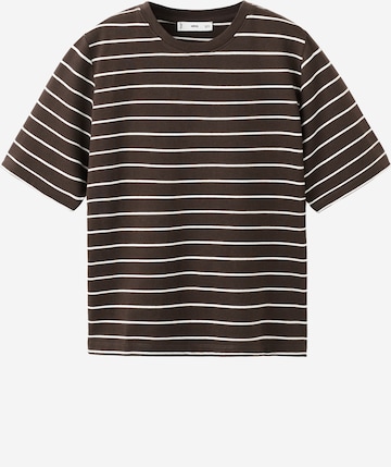 MANGO Тениска 'BELLA-H' в кафяво: отпред