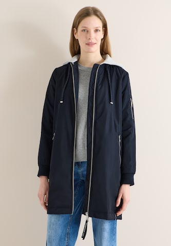 CECIL Between-Seasons Coat in Blue: front