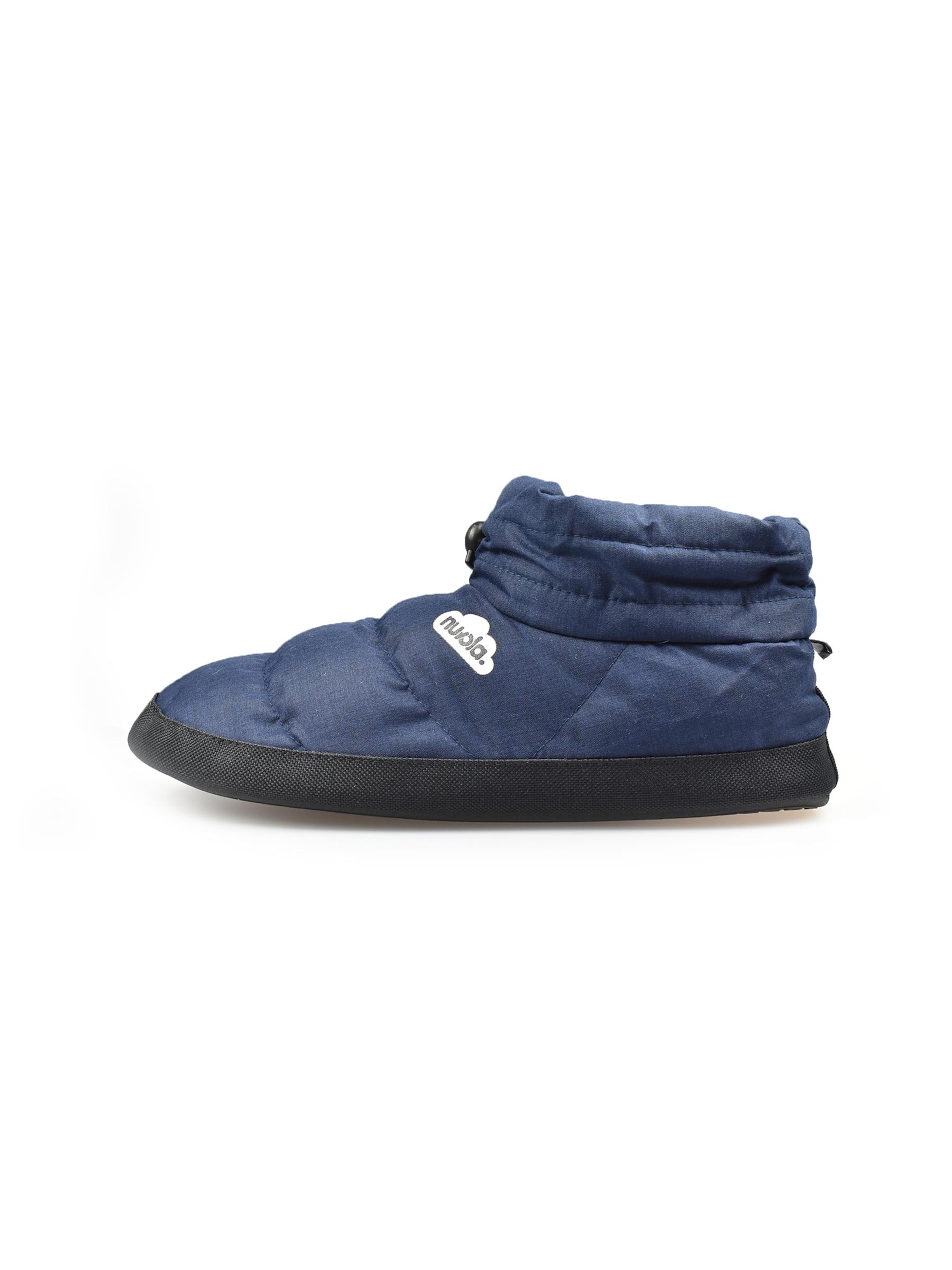 Nuvola. - Zapatillas de casa 'Boot Home Marbled' en azul: frente