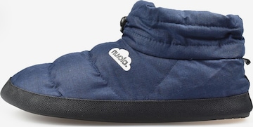 Nuvola. Slippers 'Boot Home Marbled' in Blue: front