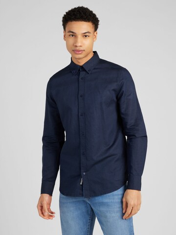 MEXX Regular fit Button Up Shirt 'CALEB' in Blue: front