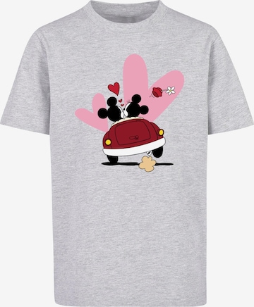 ABSOLUTE CULT Shirt 'Mickey Mouse - Car' in Grey: front