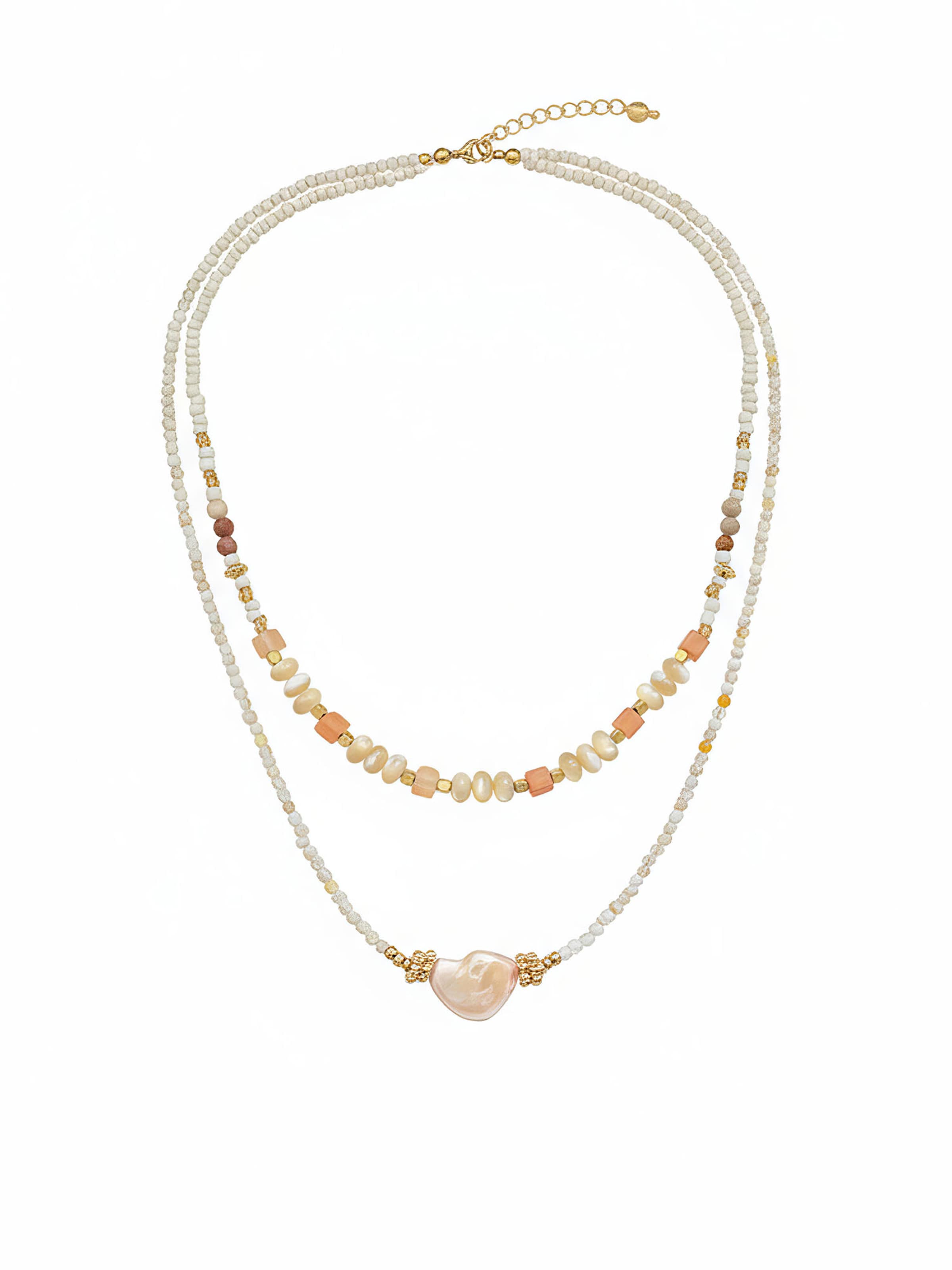 Nemomatheo Kette‌‌‌ in beige, Produktansicht