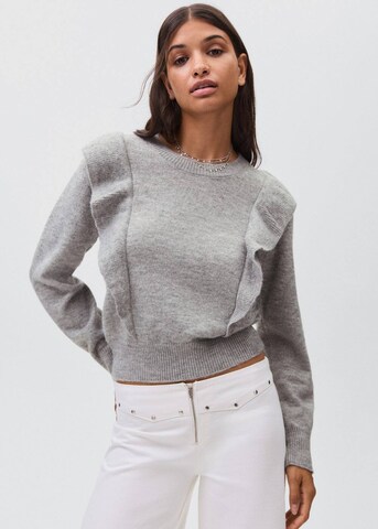MANGO TEEN Pullover in Grau: Vorderseite