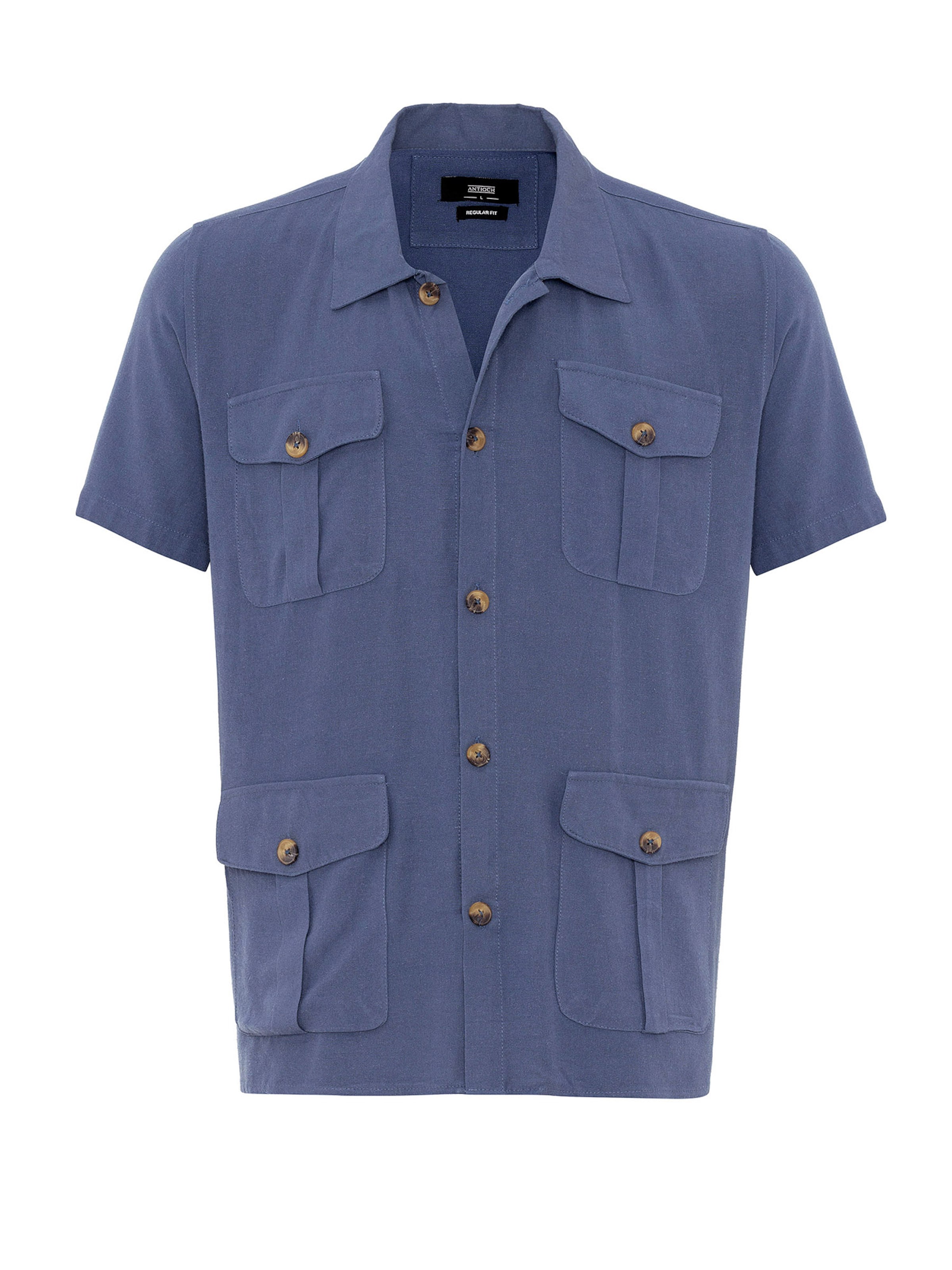 Antioch Рубашка в Синий: спереди