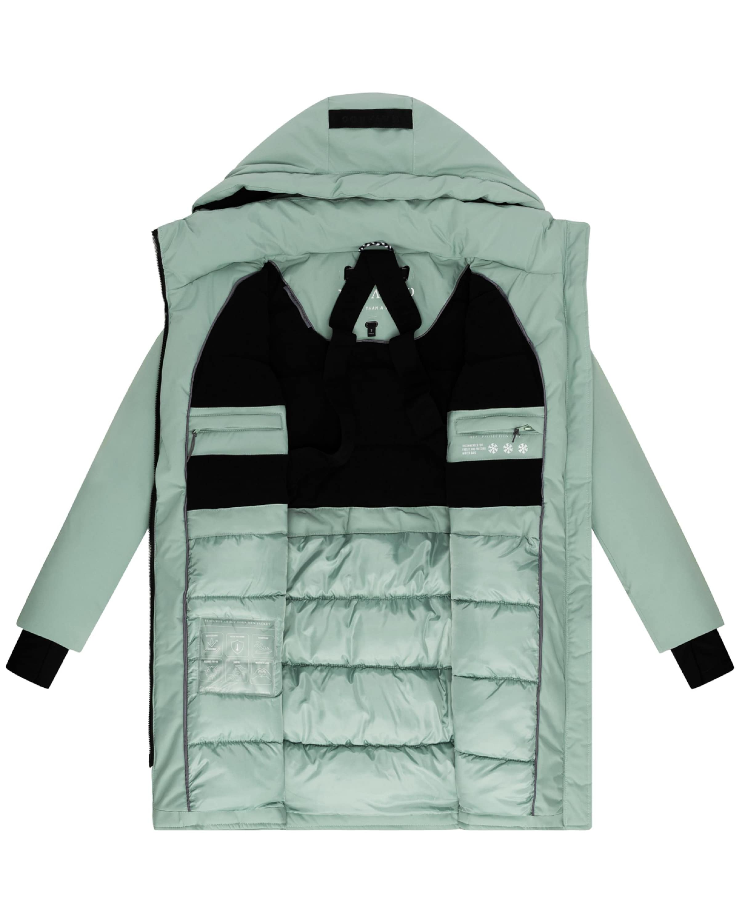 Manteau d’hiver 'Winterzart 14' NAVAHOO en vert