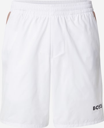 Pantaloni sportivi 'S_T-Match' di BOSS in bianco: frontale