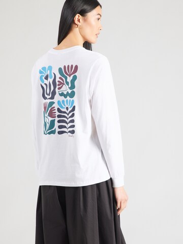 Tricou 'Square Flowers' de la Iriedaily pe alb: față