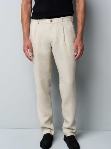 Coupe slim Pantalon chino MEYER en beige : devant