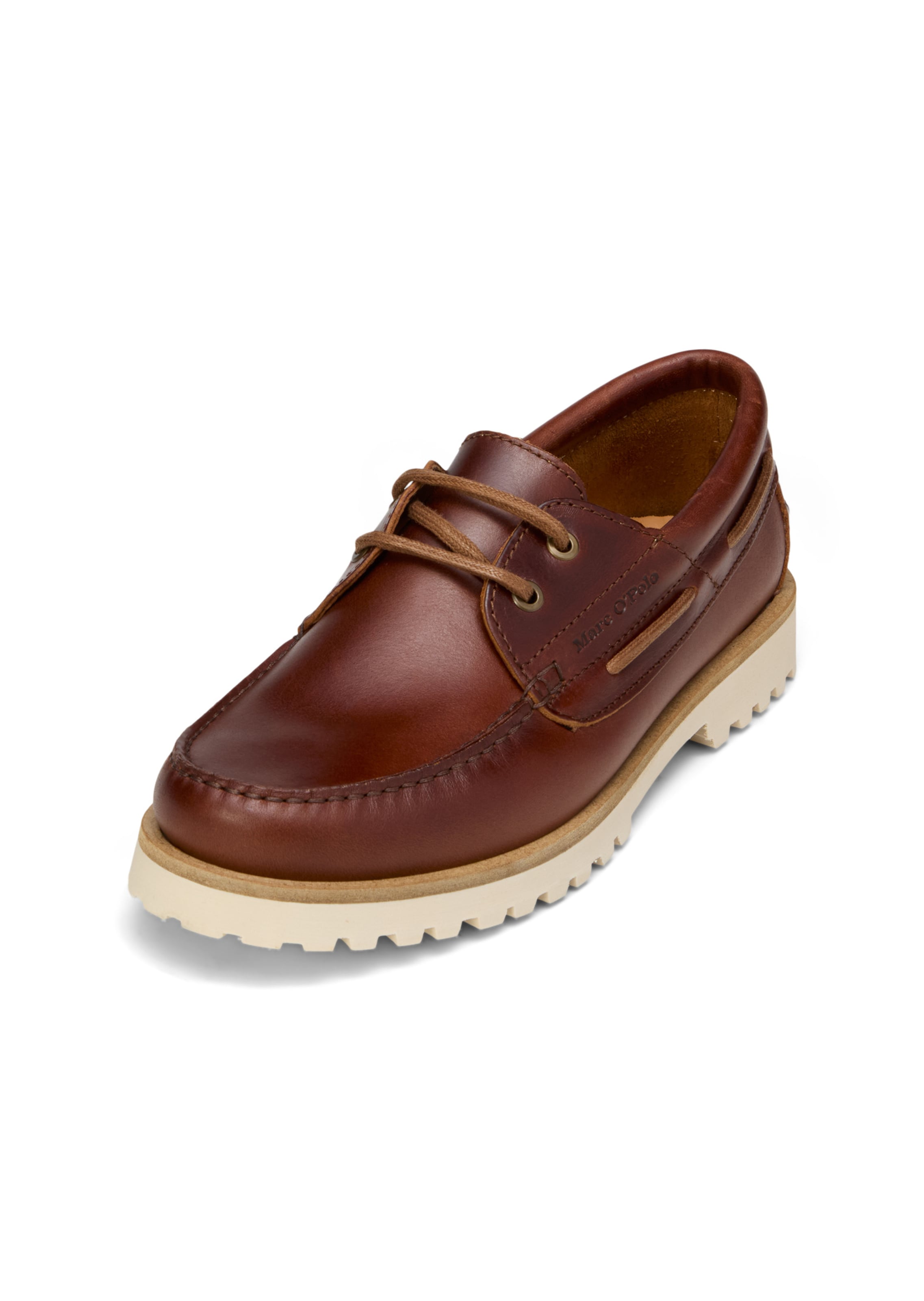 Marc O'Polo Schnürschuh 'Levi' in Braun: Vorderseite