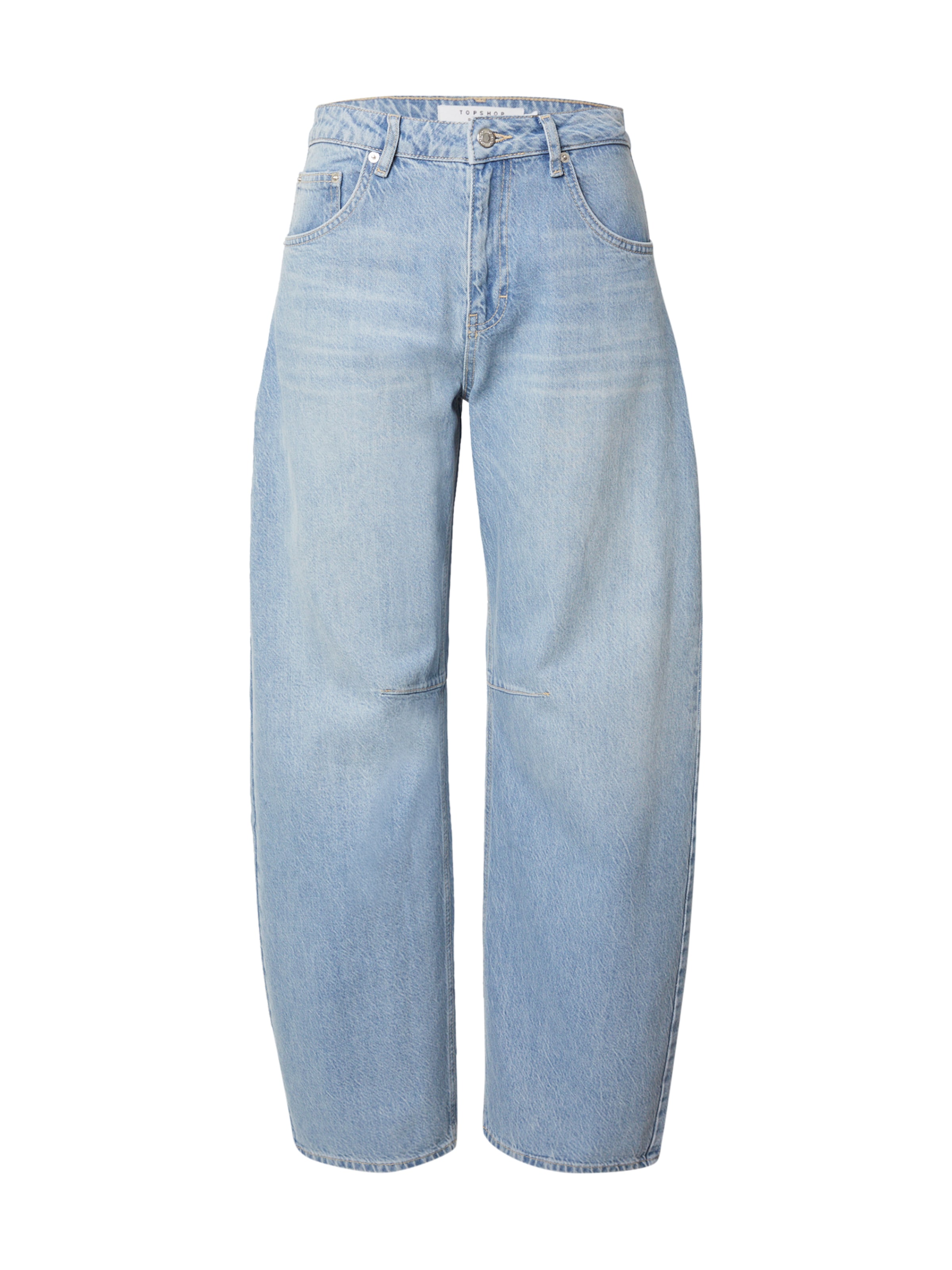 TOPSHOP Wide leg Jeans in Blue: front