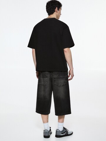 Pull&Bear Loosefit Shorts in Schwarz