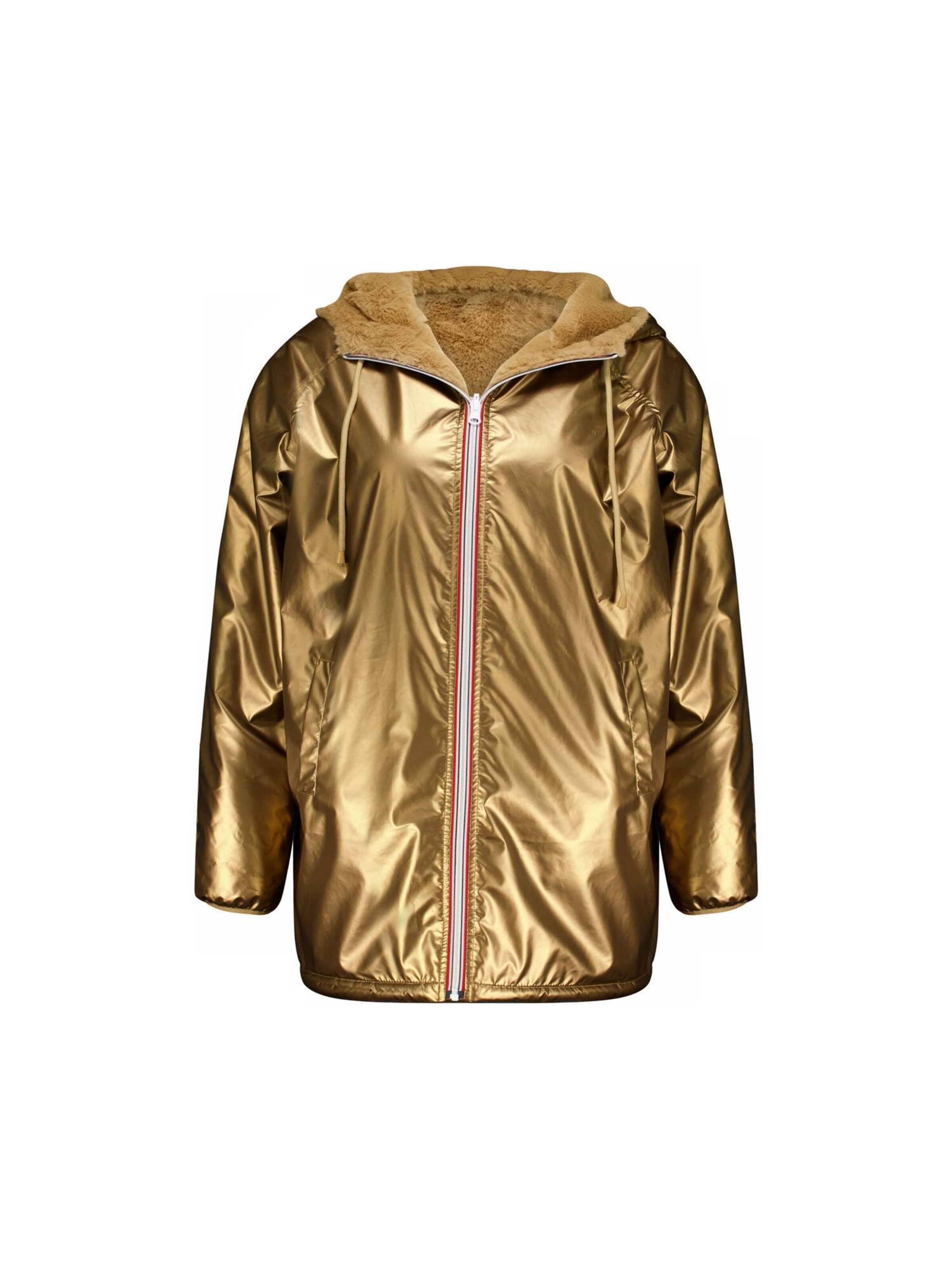 Deeluxe Winterparka 'ISSINA' in Goud: voorkant