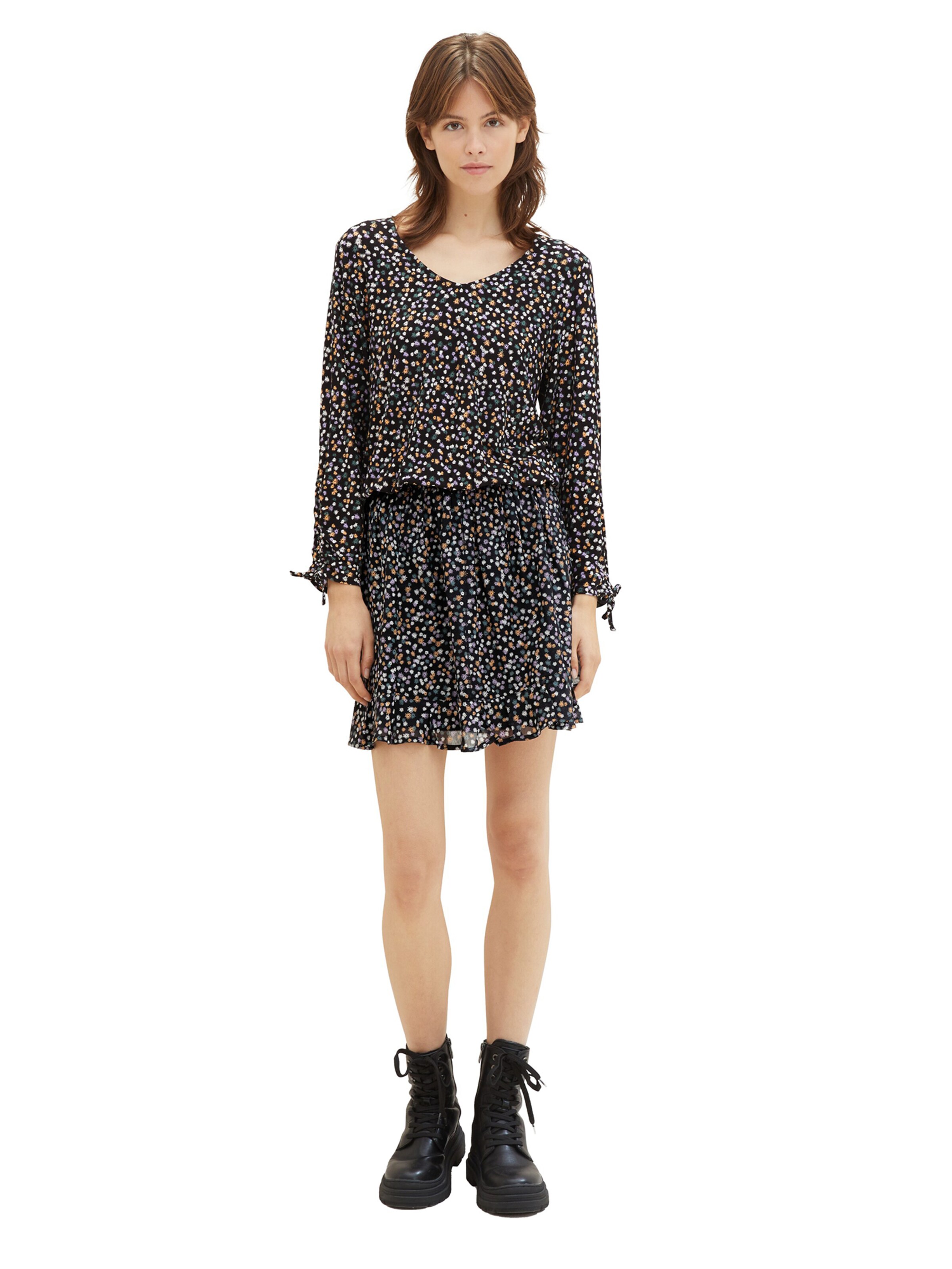 melns TOM TAILOR DENIM T-Krekls