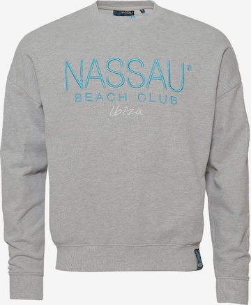 NASSAU Beach Club Sweatshirt 'NB231041' in Grey: front