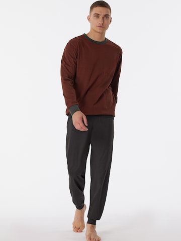 Pyjama long SCHIESSER en marron