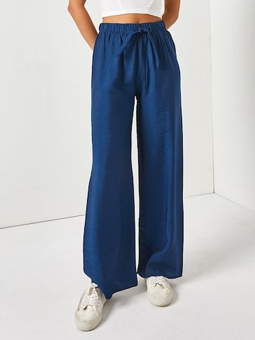 olalook Wide leg Παντελόνι σε μπλε: μπροστά