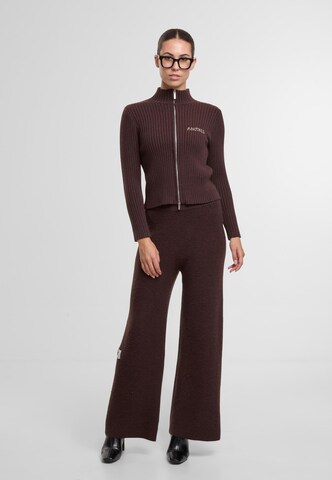Another Cotton Lab Wide Leg Hose 'Another' in Braun