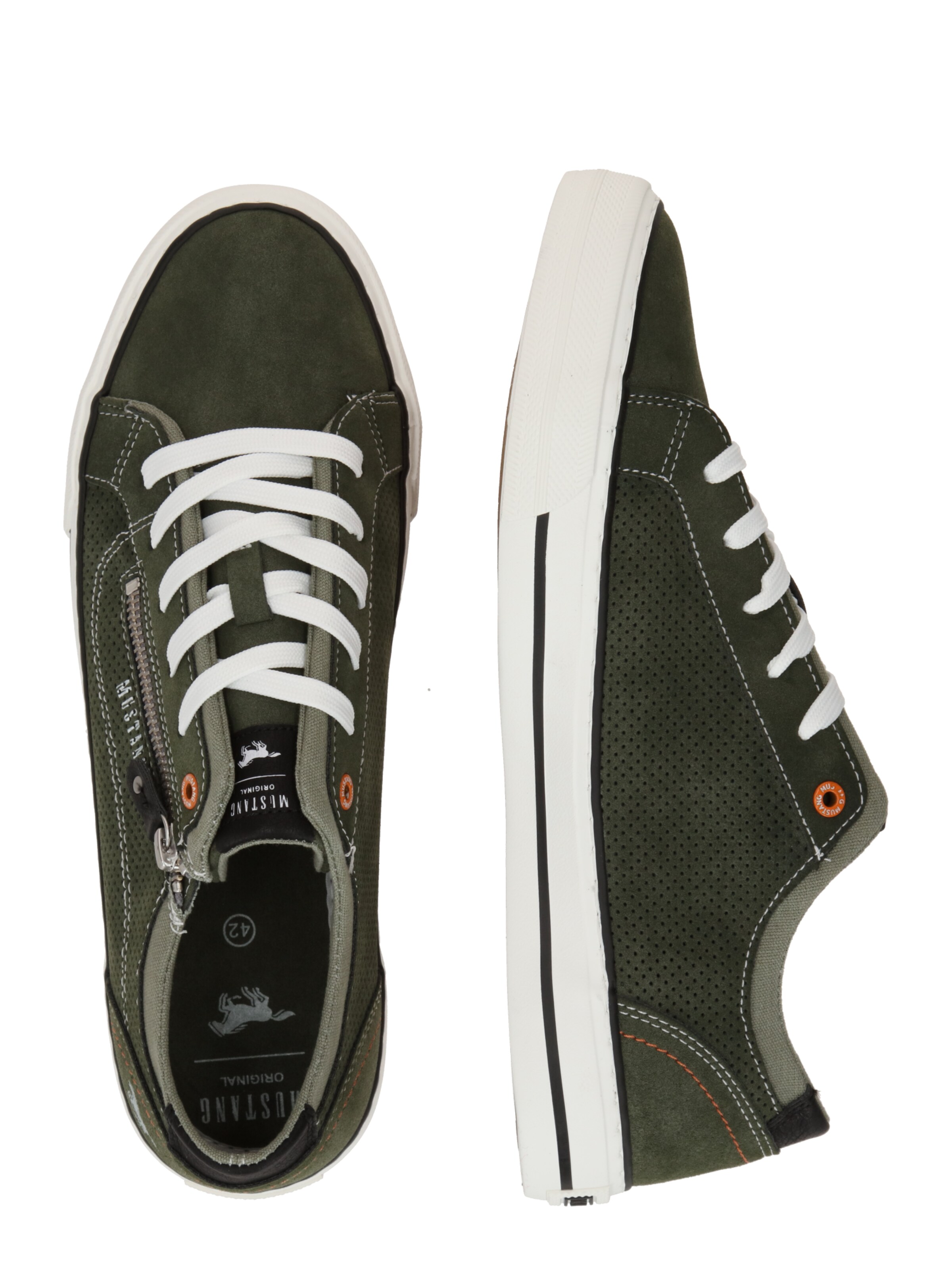 MUSTANG Matalavartiset tennarit värissä vihreä